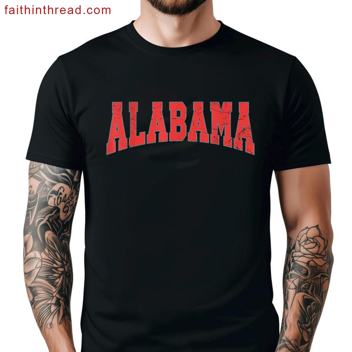 Alabama Throwback Design Alabama Women Men Kids Shirt