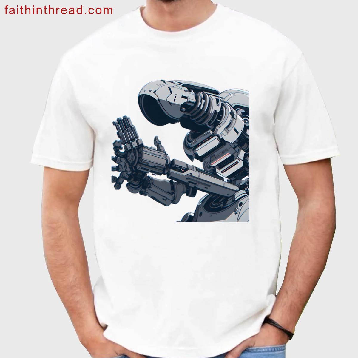 Alien Space Futuristic Avian Guardians Machines Majestic Birds Shirt