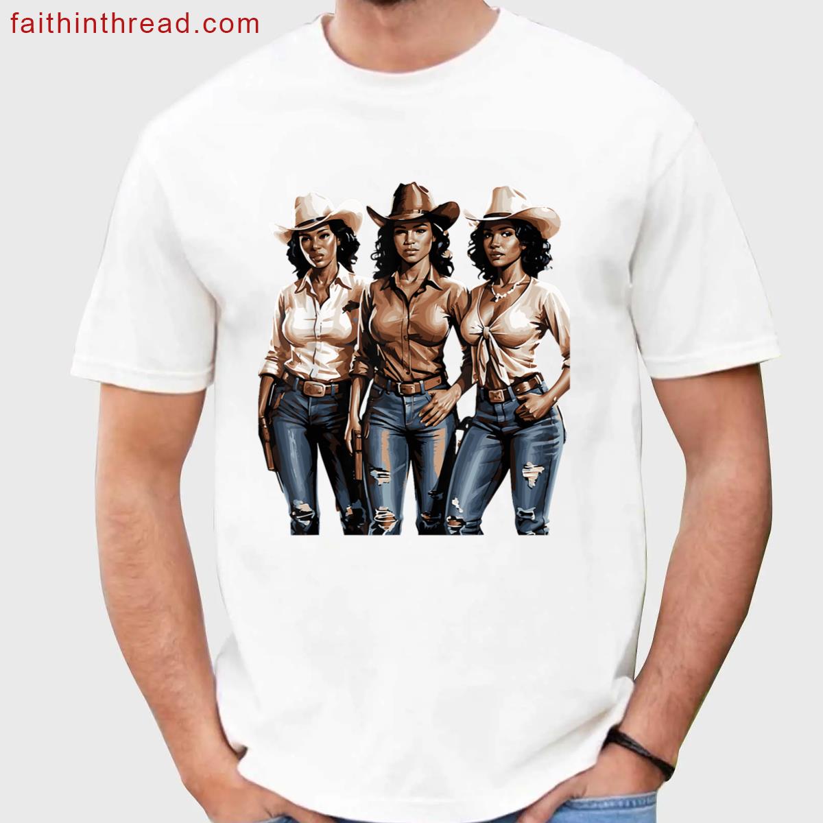Black Cowgirl Western Women Black History Juneteenth Girls Shirt