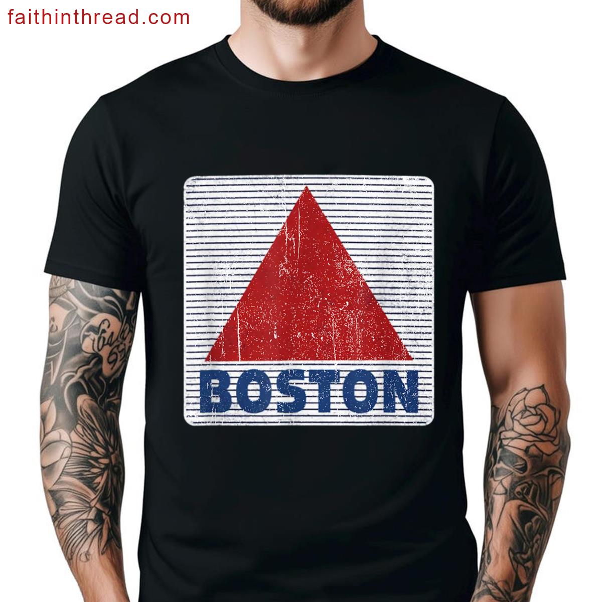 Boston Citgo Sign Boston Retro Mens Womens Graphic Shirt