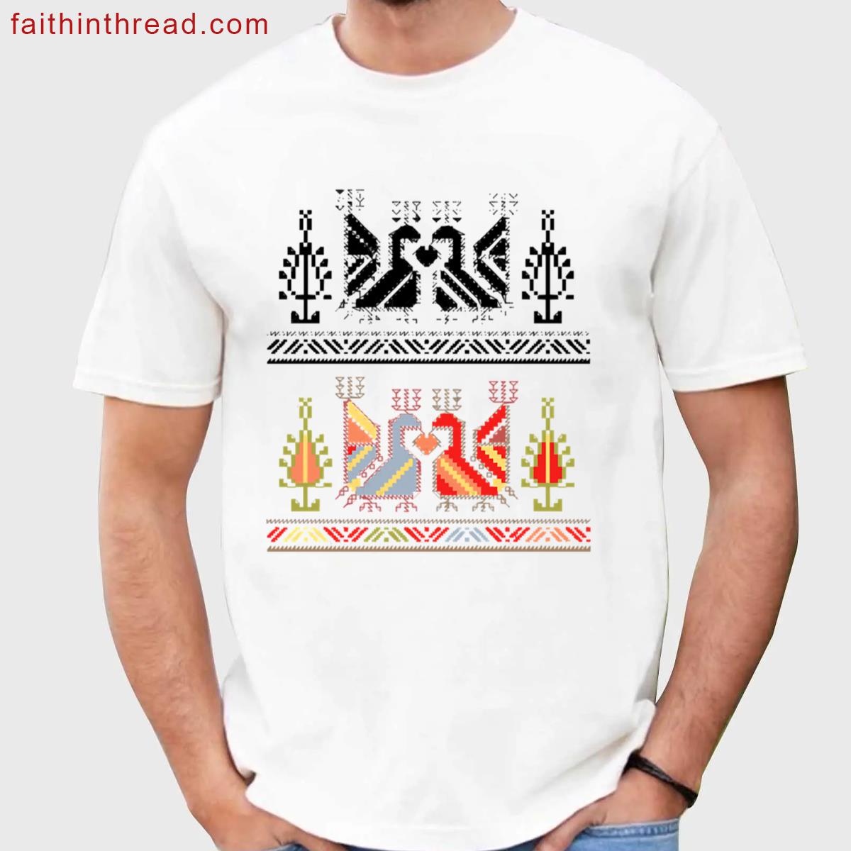 Bulgarian Folk Art Oversized Shirt