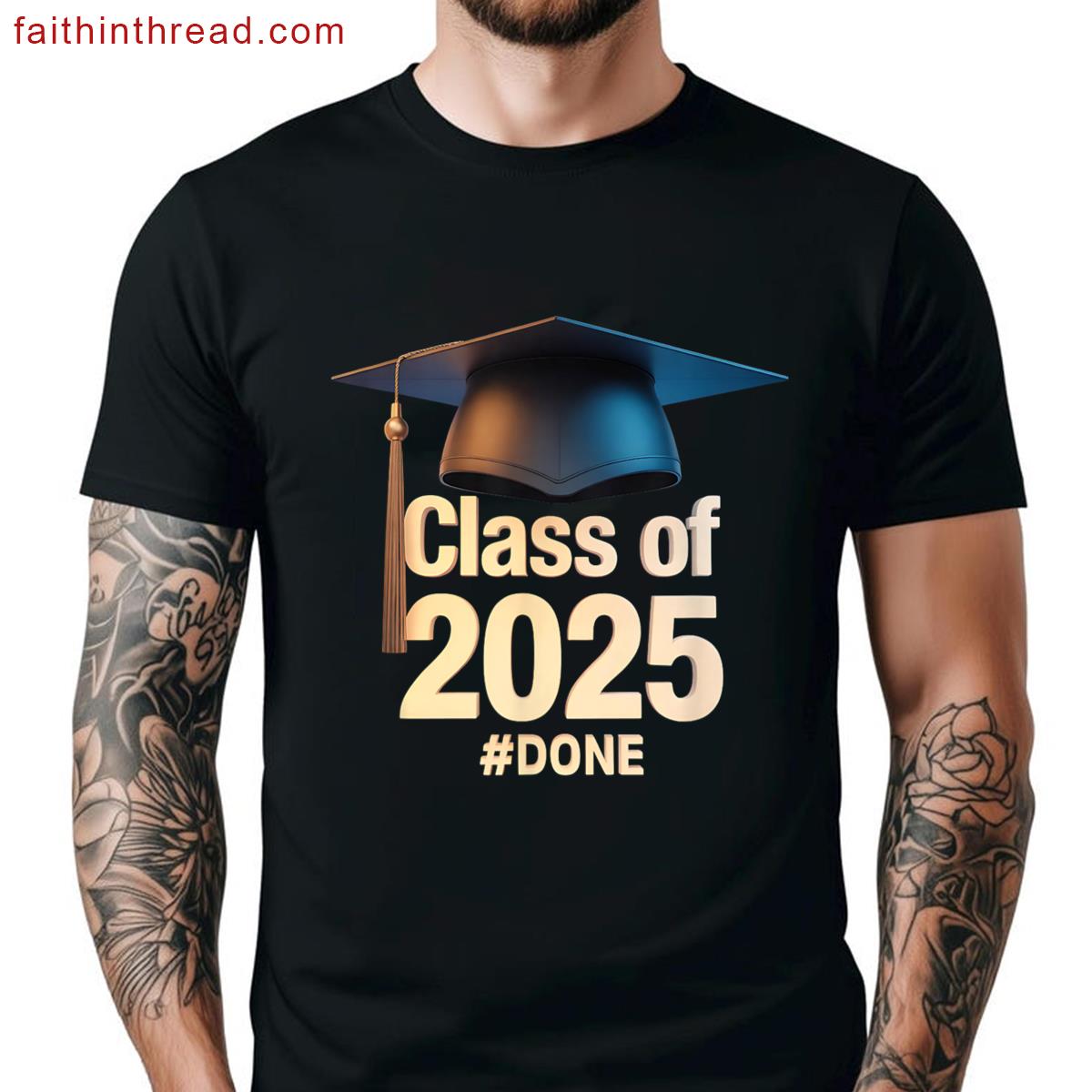 Class 2025 Done Graduation Men Women Kids Shirt