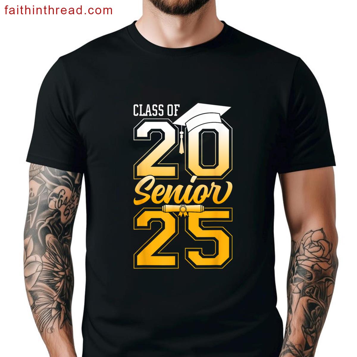 Class 2025 Senior Grad College Graduation Gift Women Men Shirt
