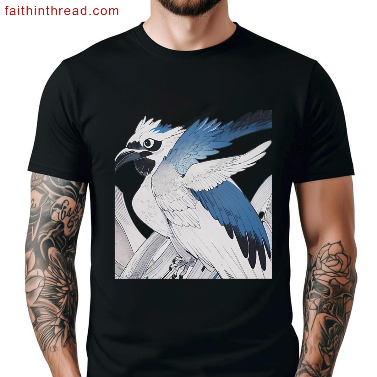 Colorful Futuristic Avian Guardians Machines Majestic Birds Shirt