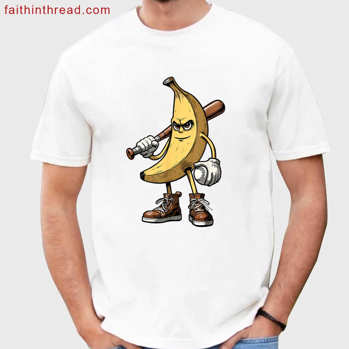 Cool Old School Banana For Bananas Lover Men Women Kids Shirt