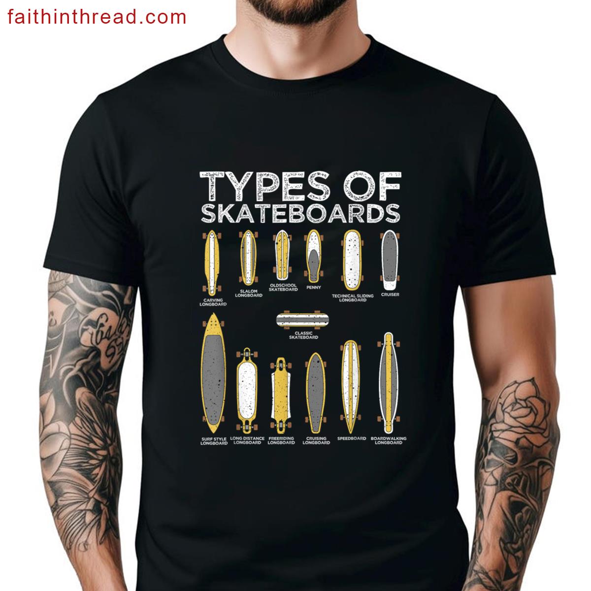 Cool Skateboard Art For Men Women Skateboarder Skateboarding Shirt