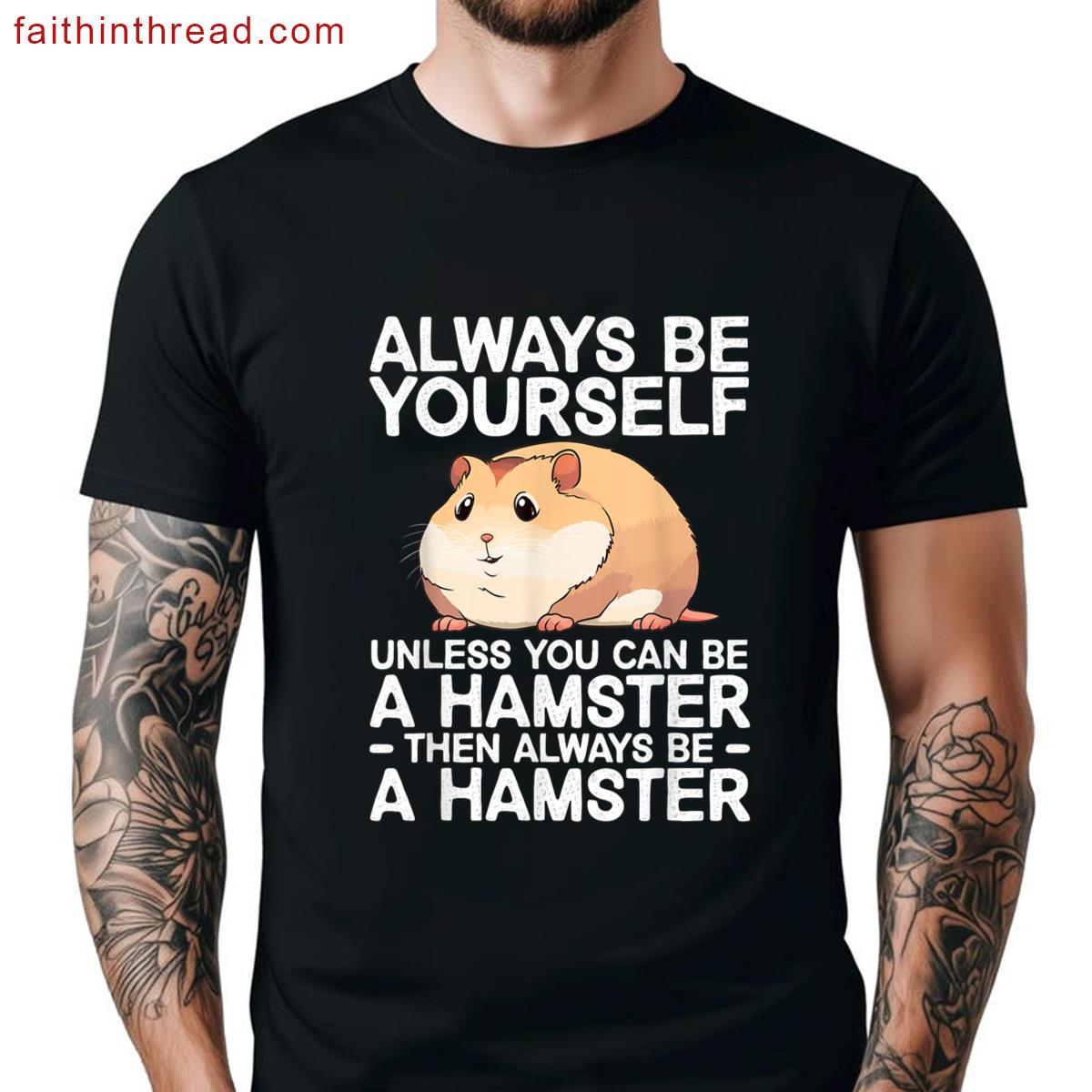 Cute Hamster Design For Men Women Kids Dwarf Hamster Lover Shirt
