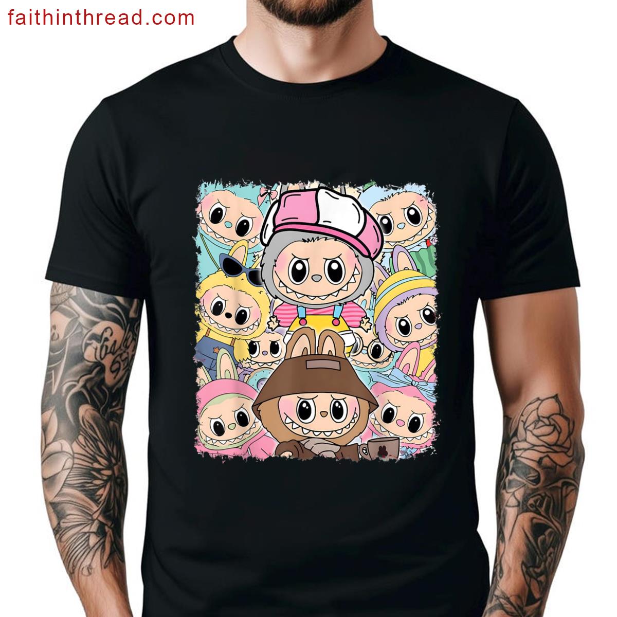 Cute Labubu The Monsters Funny Labubu Lover Men Women Kid Shirt