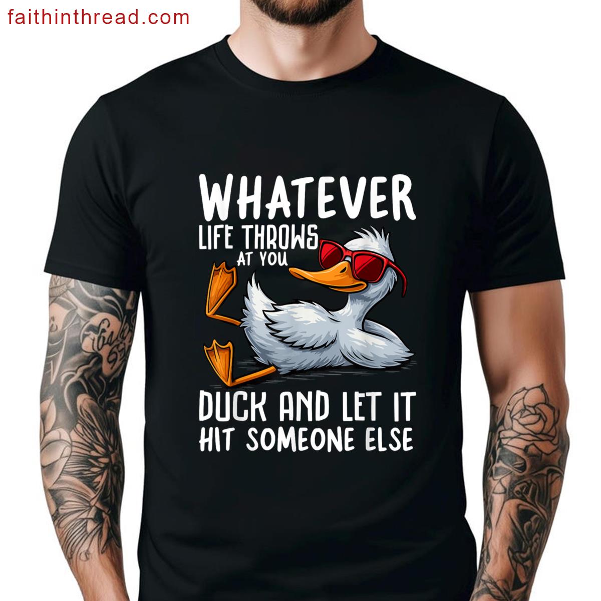 Funny Duck Graphic Hilarious Quote Tee For Men Women Kids Shirt