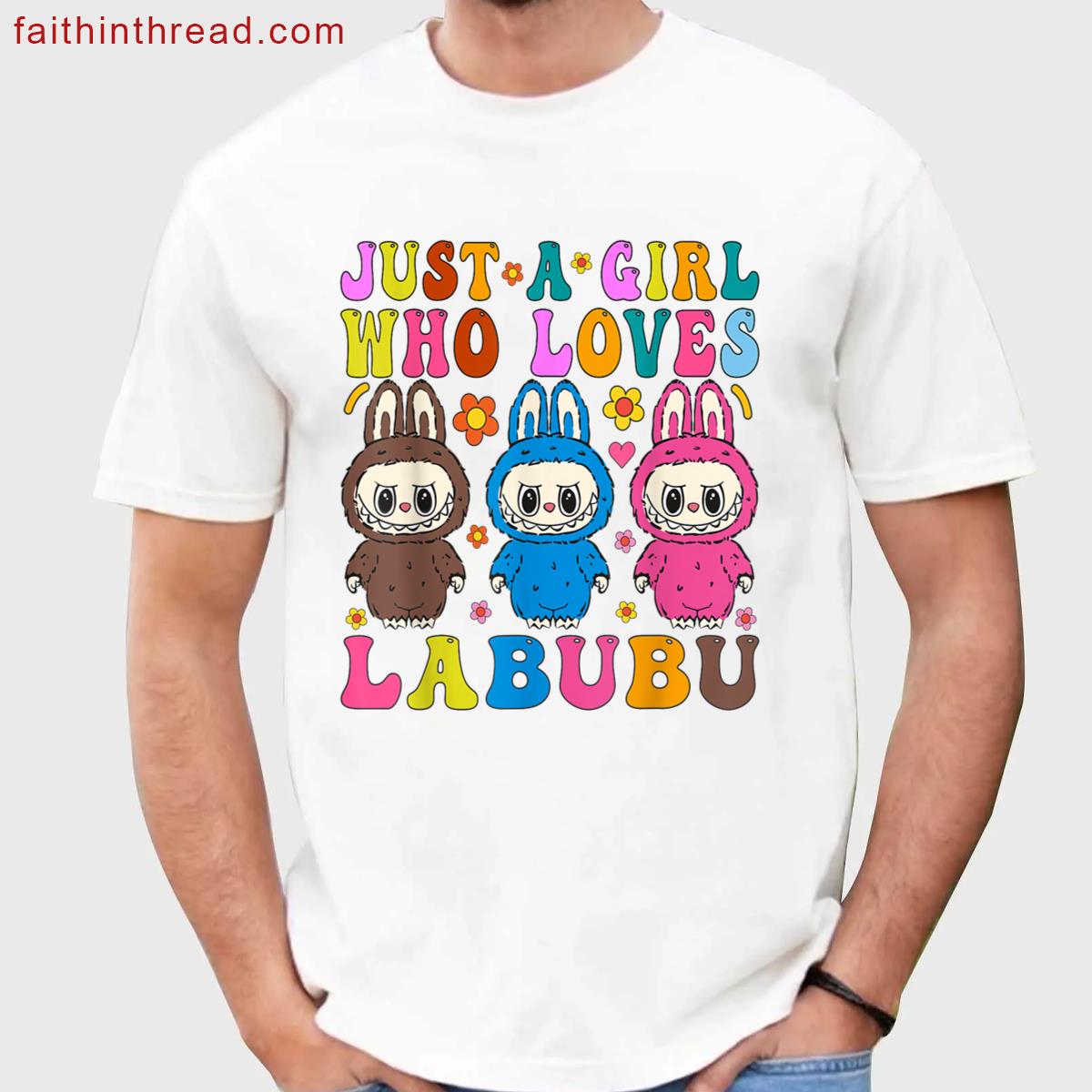 Funny Labubu Just A Girl Who Loves Labubu The Monsters Women Shirt