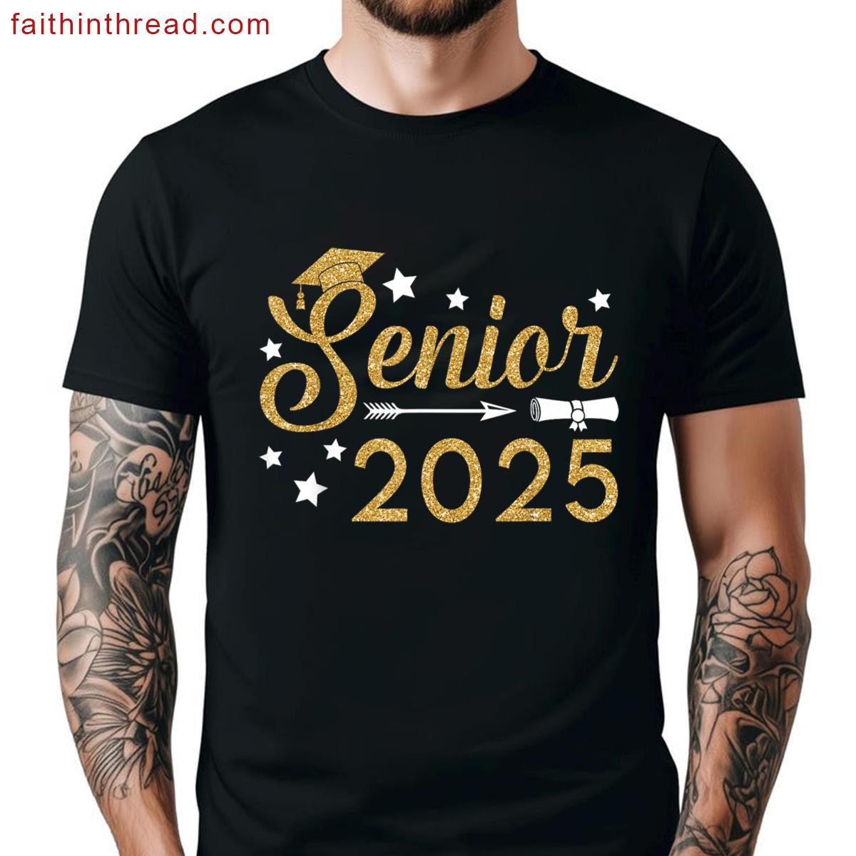 Funny Senior Class 2025 College Graduation Gift For Women Shirt
