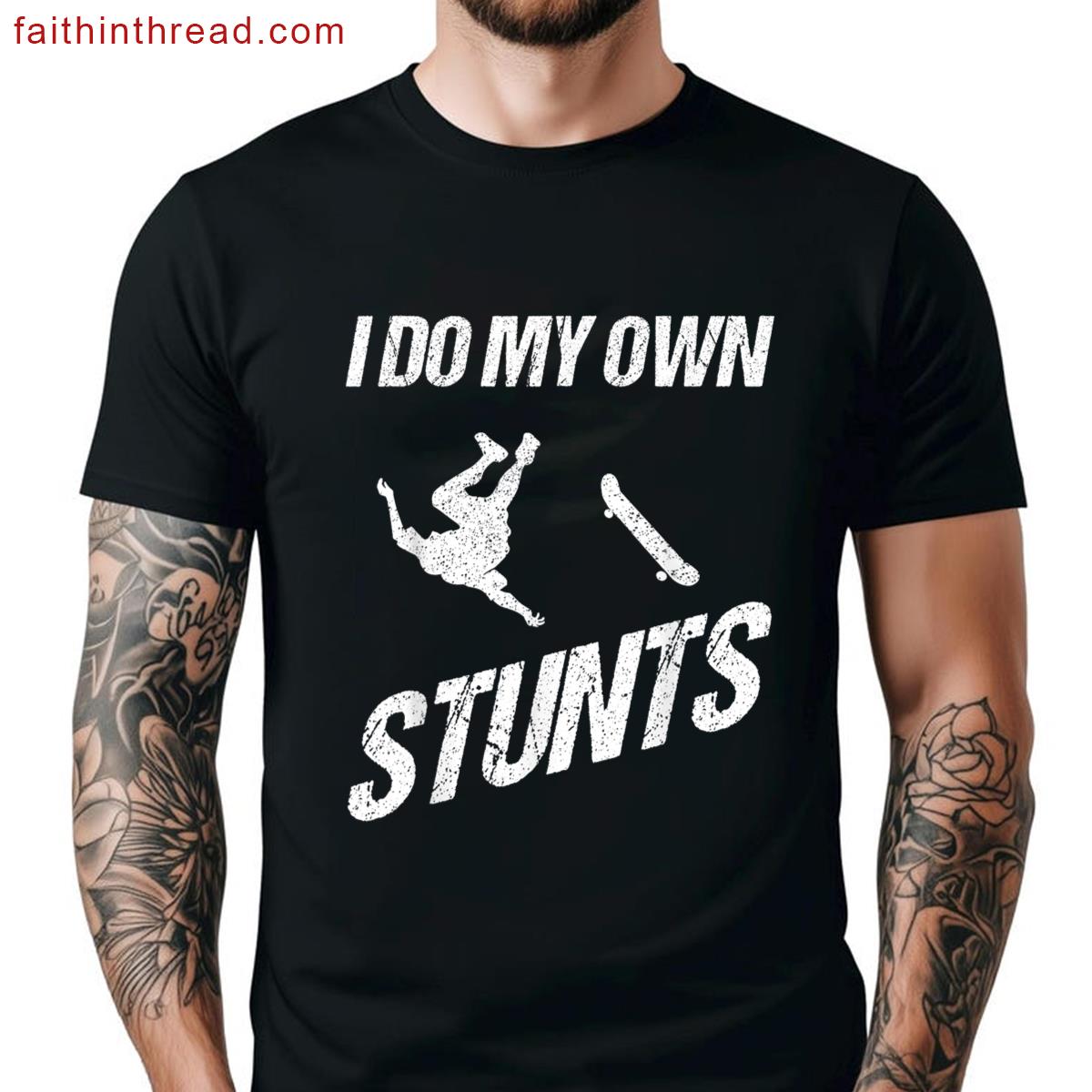 Funny Skateboard Art For Men Women Boys Skater Skateboarding Shirt