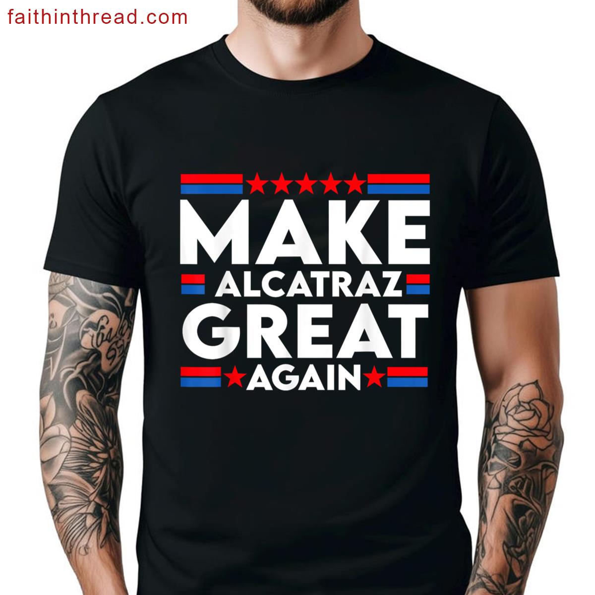 Funny Trump Alcatraz Retro Make Alcatraz Great Again Shirt