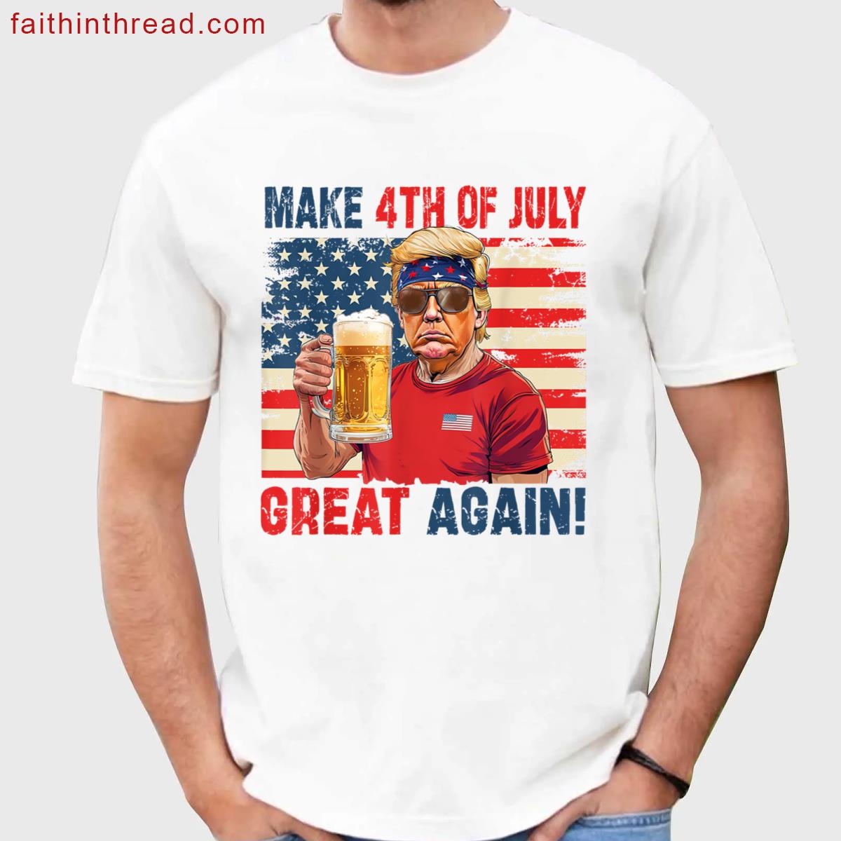 Funny Trump Independence Day Make 4th Of July Great Again Shirt