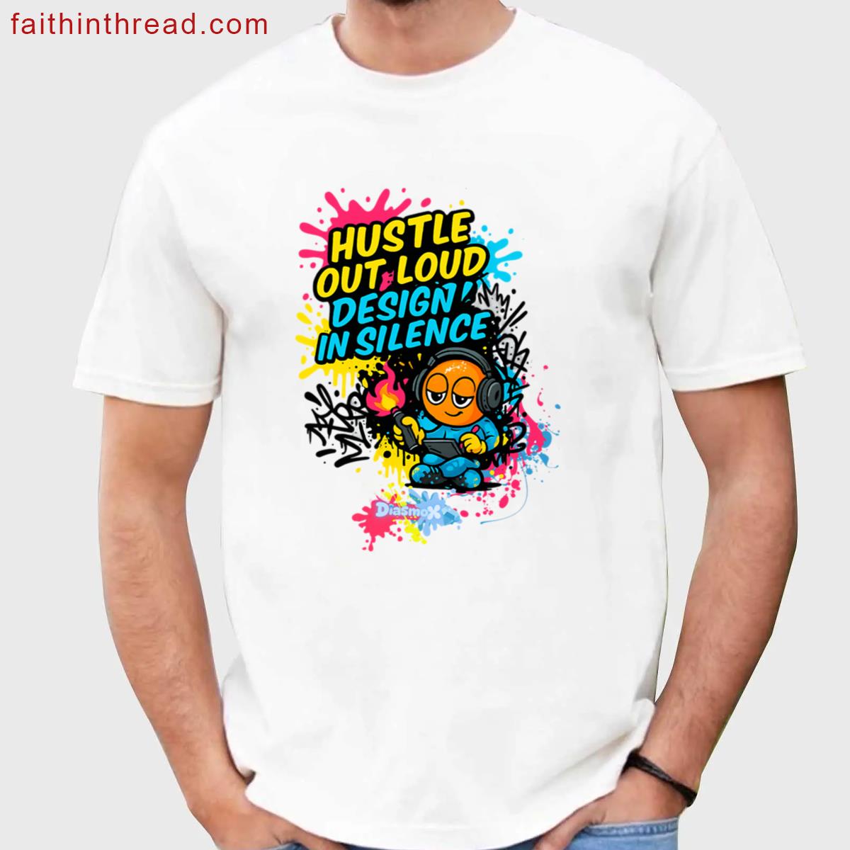 Graffiti Vibes Hustle Out Loud Art Shirt