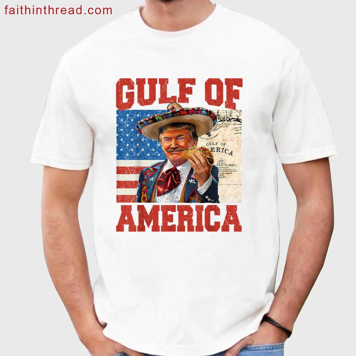 Gulf Of Usa America Est 2025 Trump 4th Of July Shirt