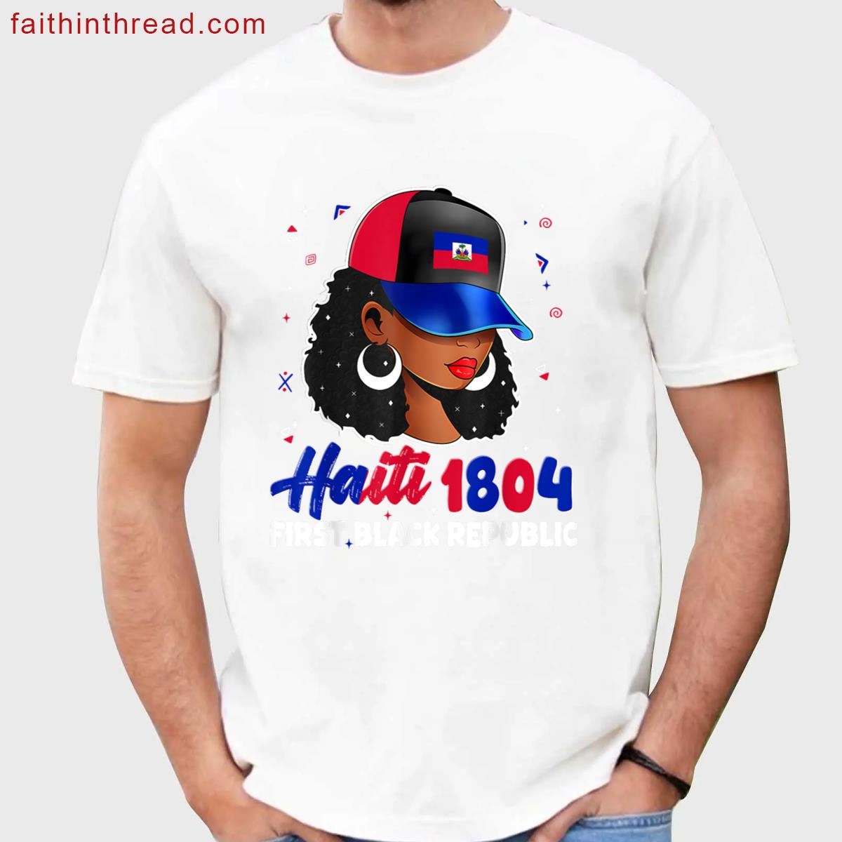 Haiti 1804 First Black Republic Haitian Flag Day Women Gifts Shirt