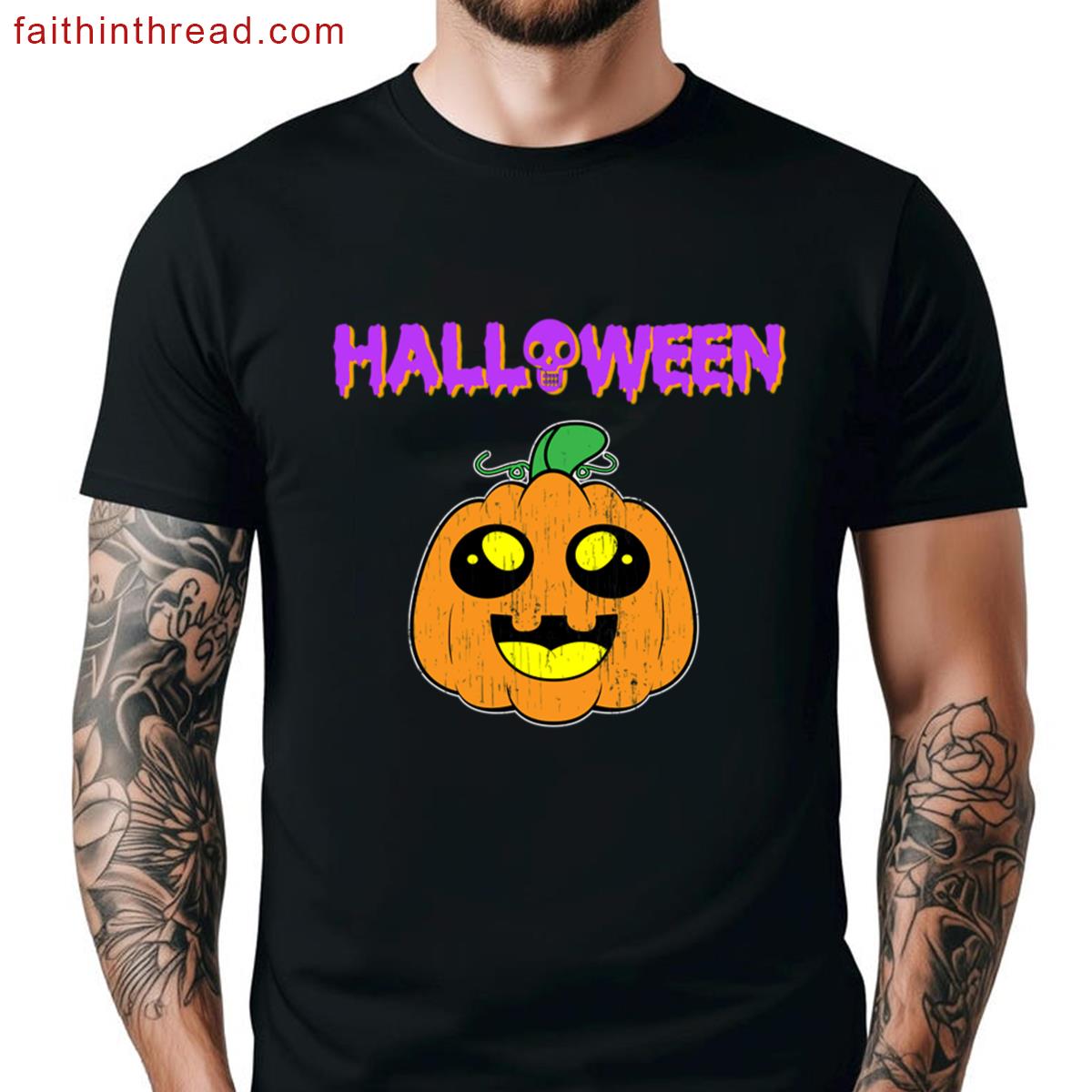 Halloween Cute Pumpkin Holiday Shirt