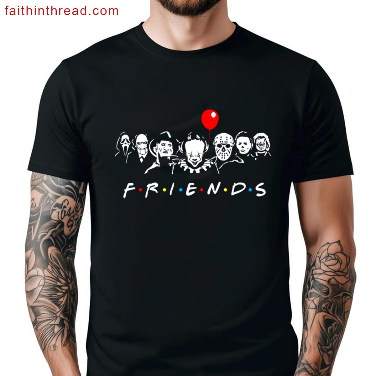 Halloween Friends Horror Movies Characters 2022 Shirt