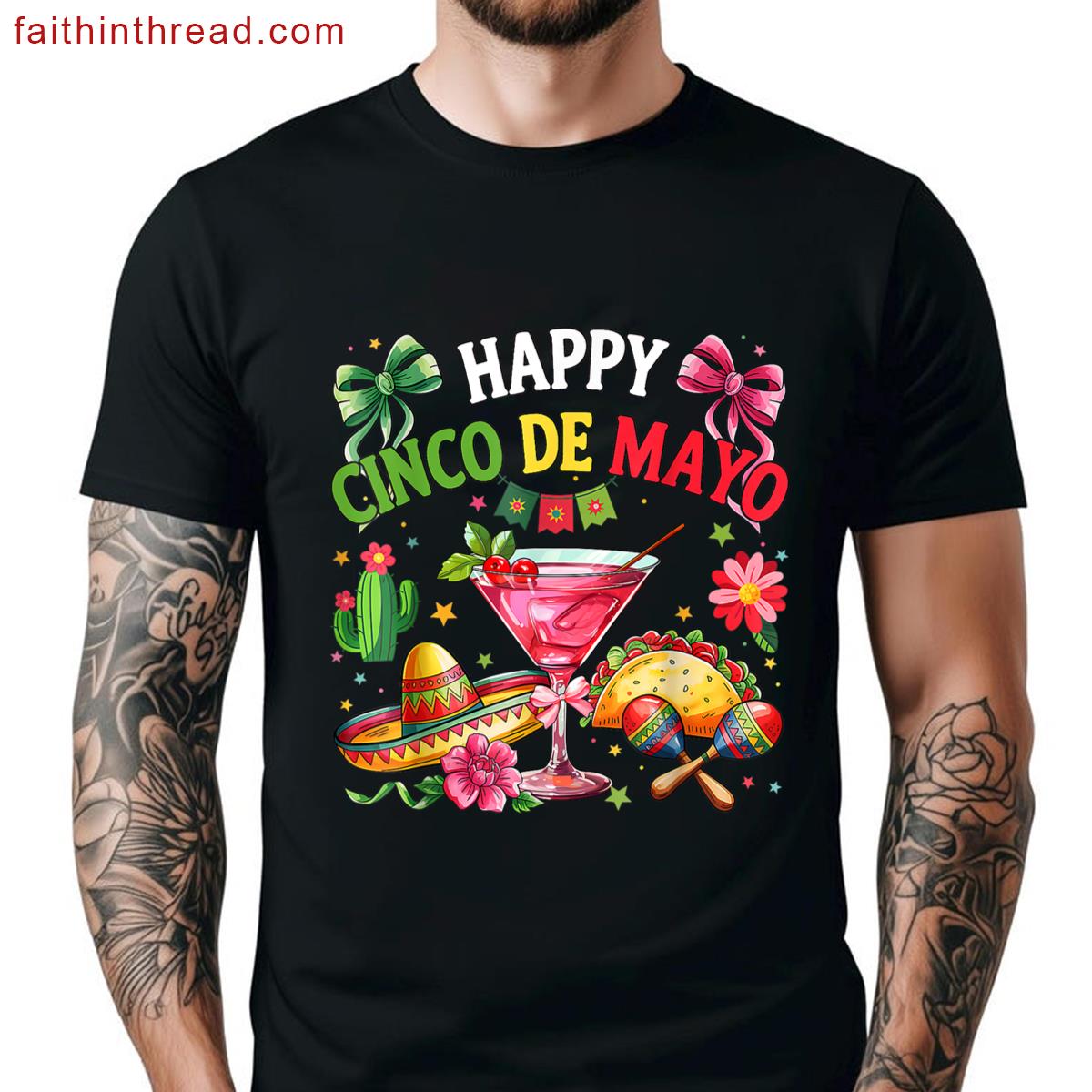 Happy Cinco Mayo Fiesta Mexican Party Men Women Kids Shirt