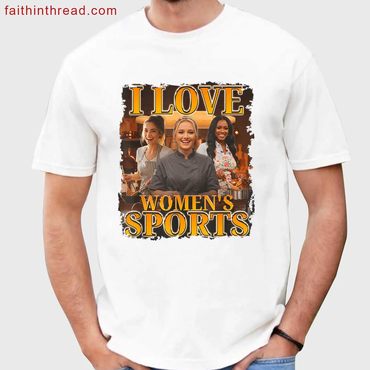 I Love Womens Sports Funny Mothers Day Shirt