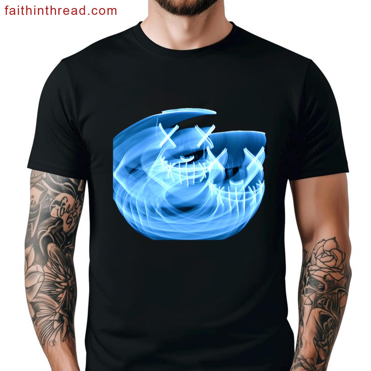 Light Halloween Mask Long Exposure Vintage Dslr Camera Photograph Shirt