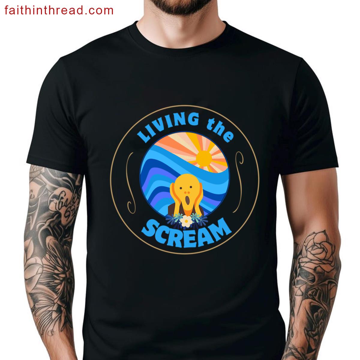 Living The Scream Inspired Munch Shirt