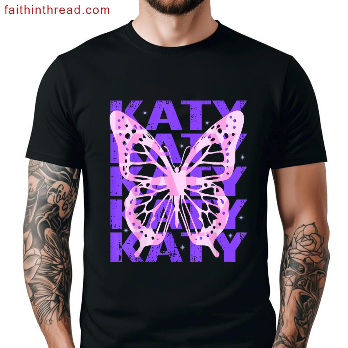 Love Heart Katy First Name For Women Men Kids Boy Girl Shirt