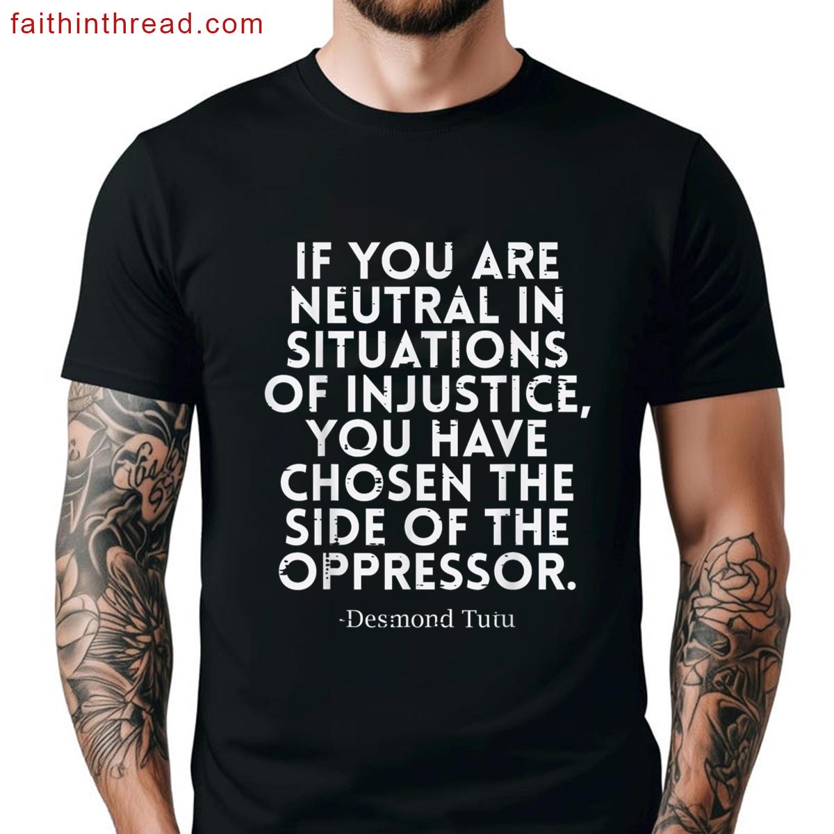 You Are Neutral Injustice Protest Resist Men Women Kids Shirt
