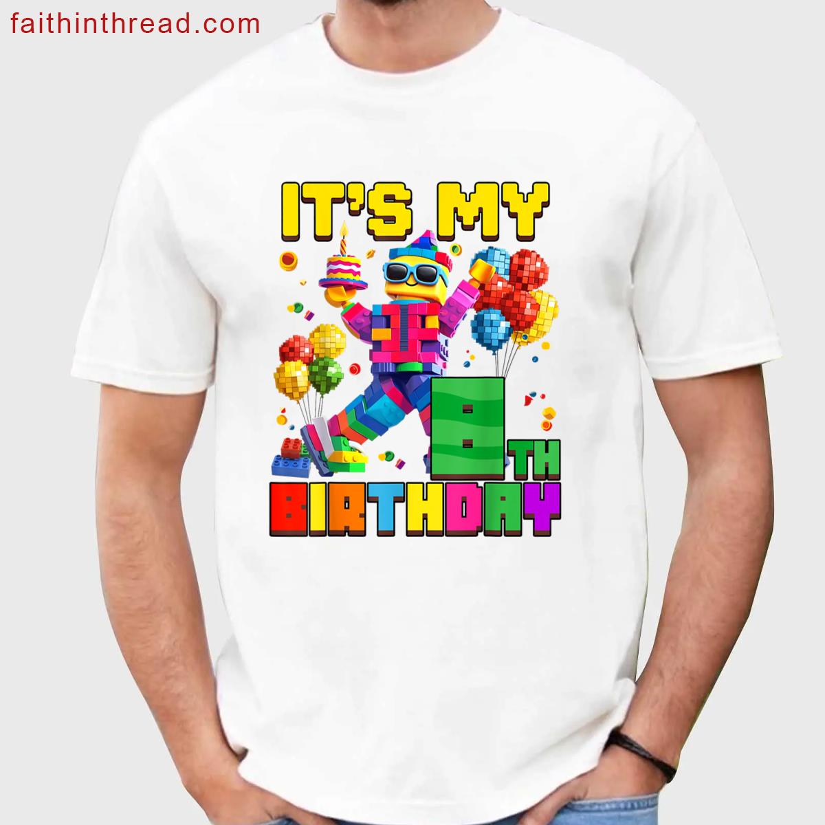 8 Years Old Birthday Tee Boys Shirt