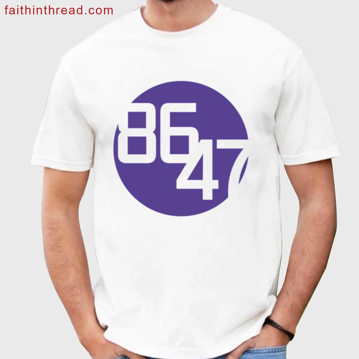 8647 Dark Purple Dot Shirt