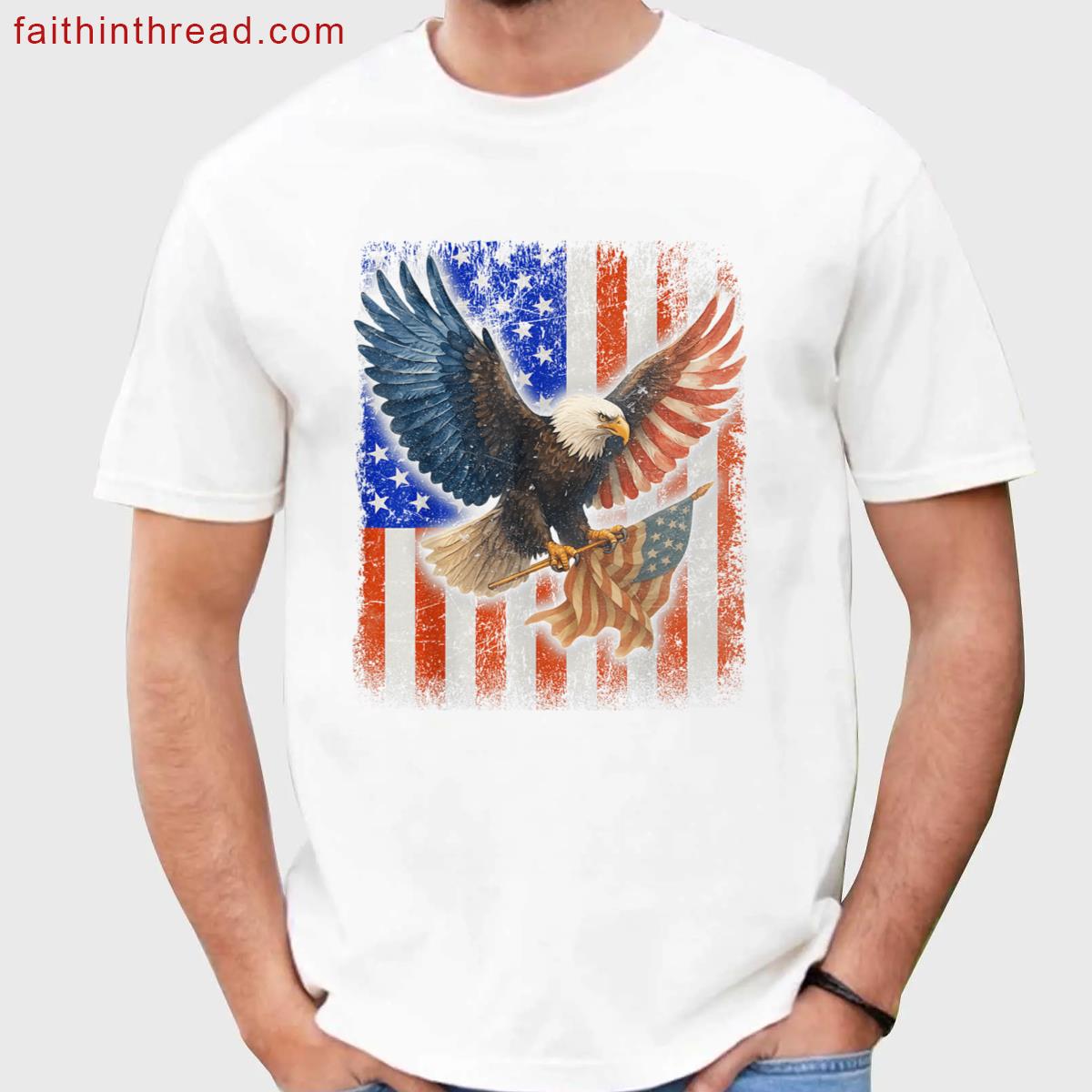 American Flag Patriotic Apparel Shirt