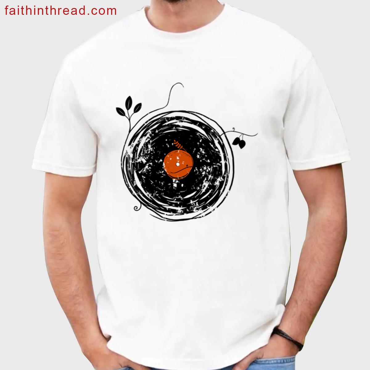 Enchanting Vinyl Records Retro Tee Shirt