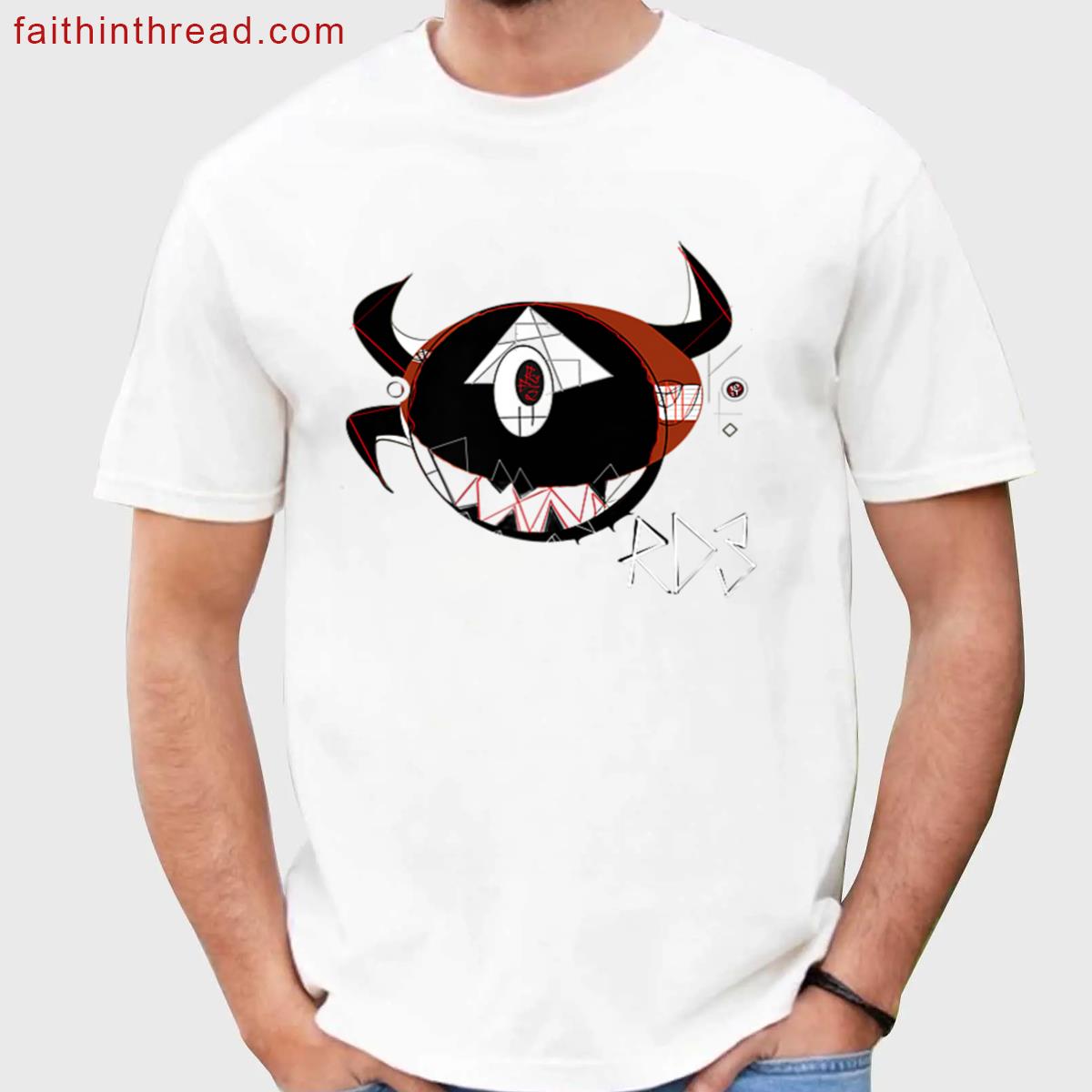 Fractured Design Tee Shirt