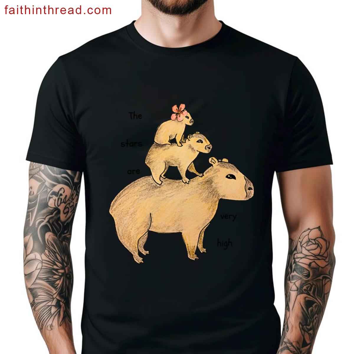 Inspirational Stars Graphic Tee Shirt