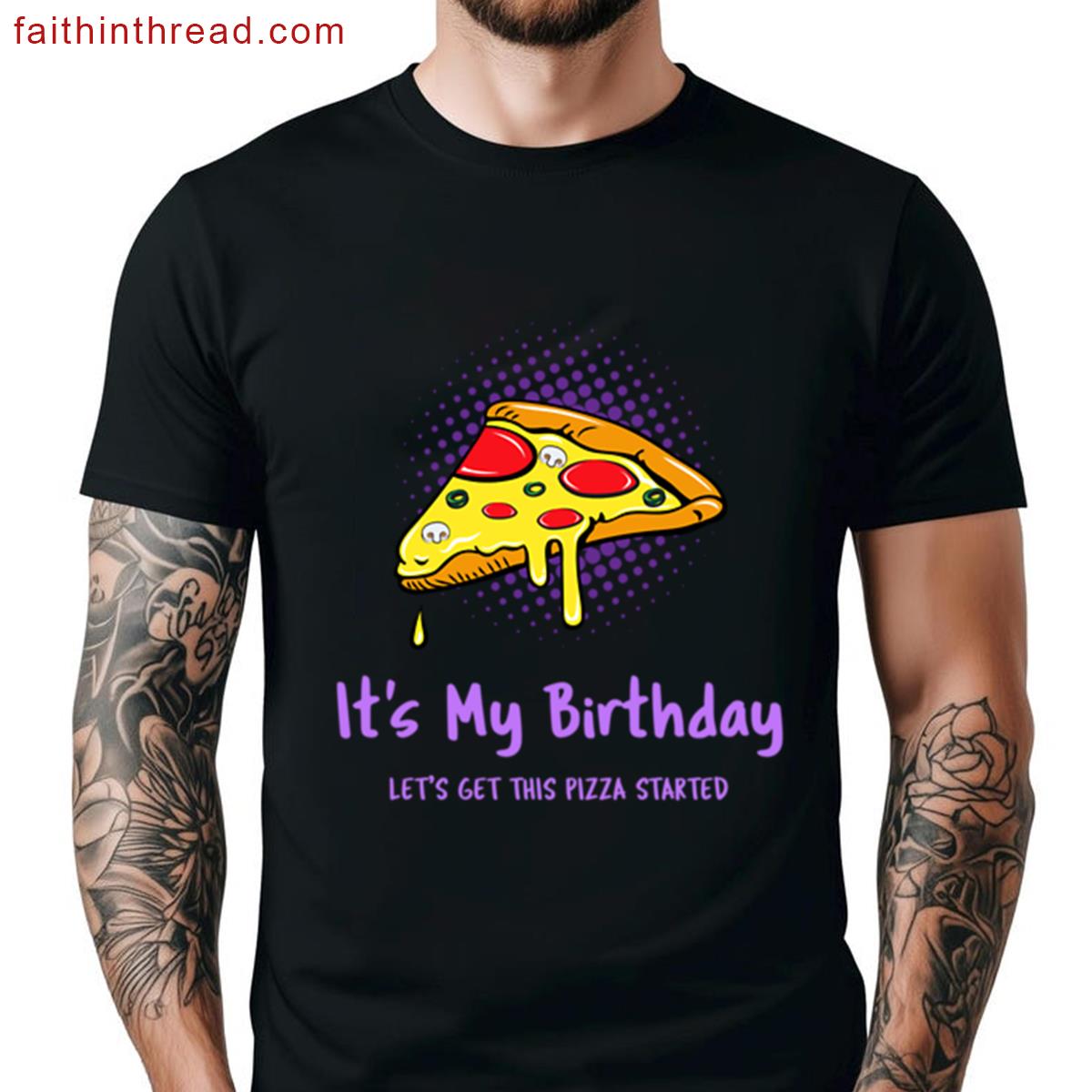 Its My Birthday Kids Pizza Tee Shirt