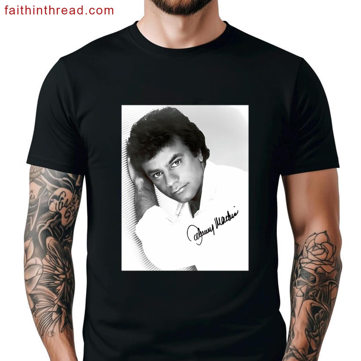 Johnny Mathis Signed Tee Shirt