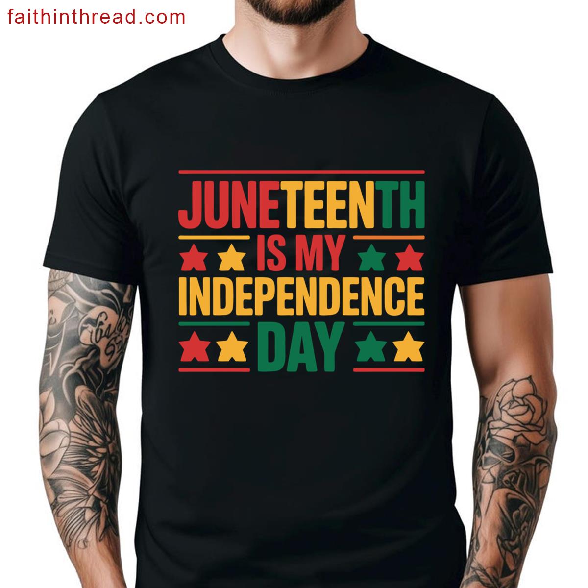 Juneteenth Is My Independence Day Stylish Tee Shirt