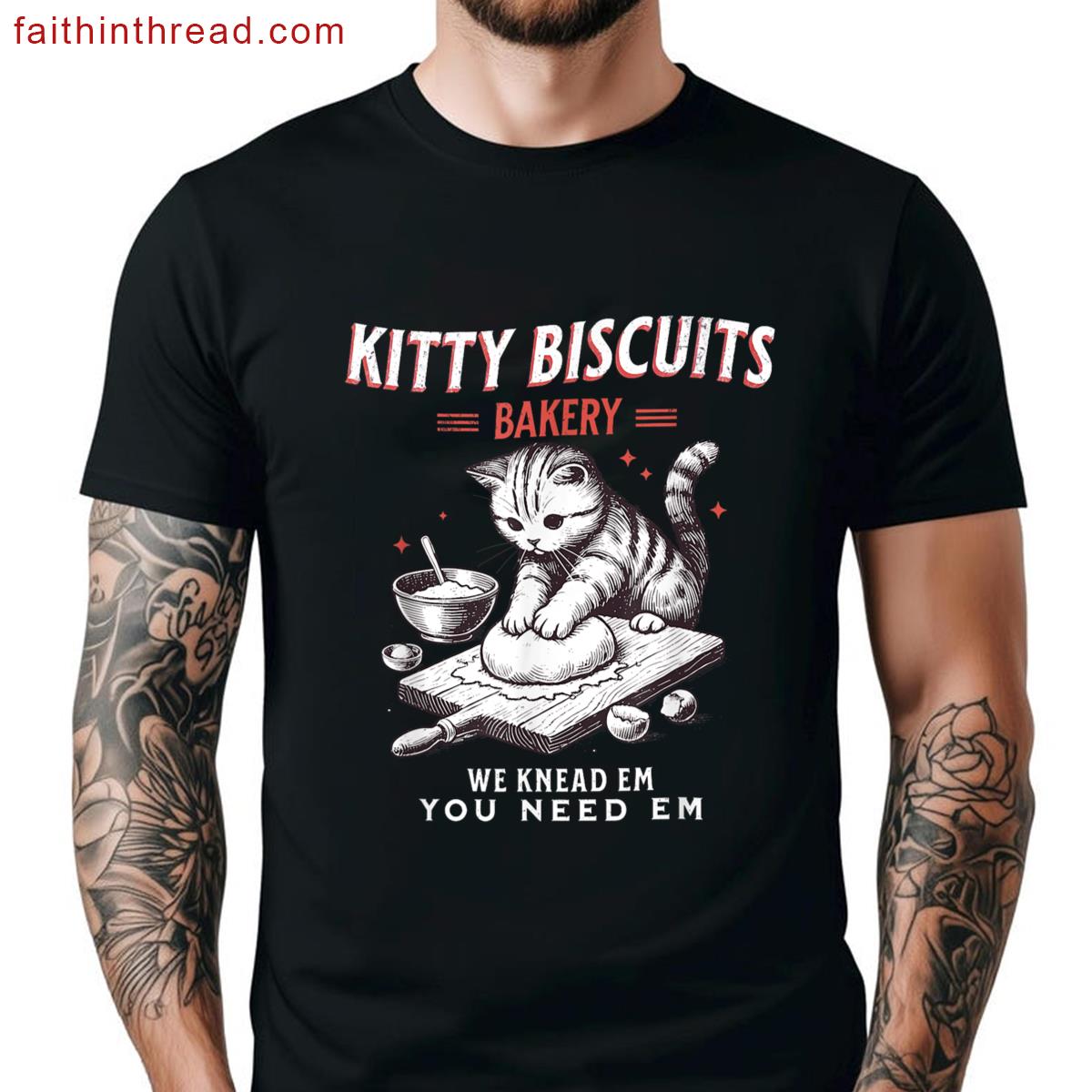 Kitty Biscuits Fun Bakery Apparel Shirt