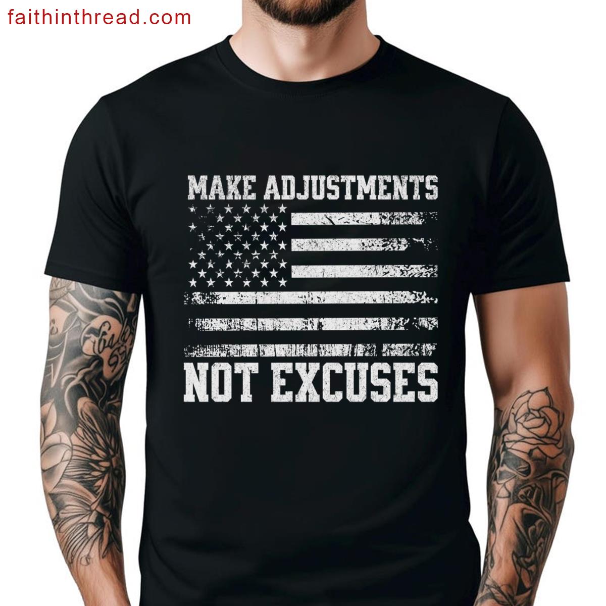 Make Adjustments Gym Workout Tee Shirt