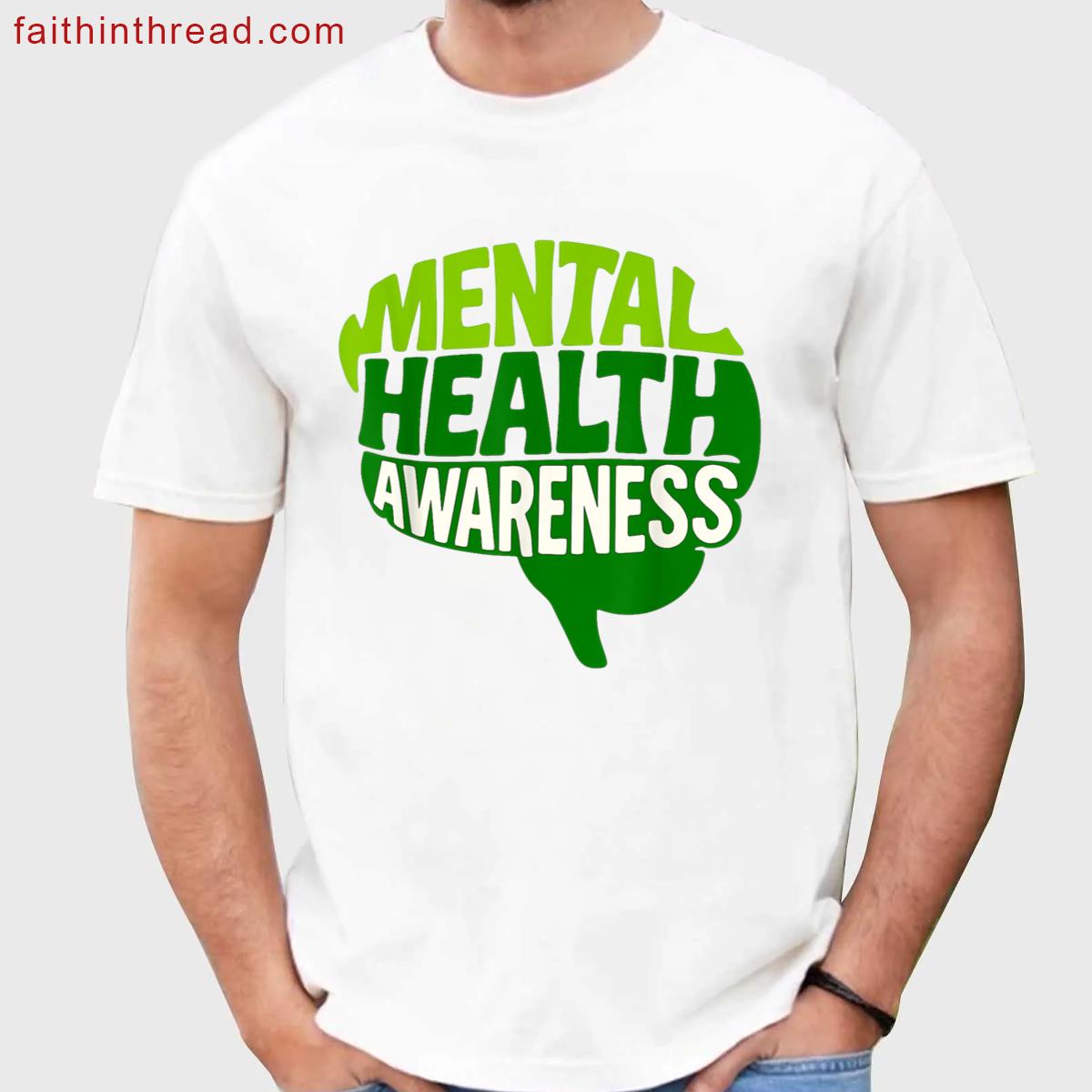 Mental Health Brain Design Shirt