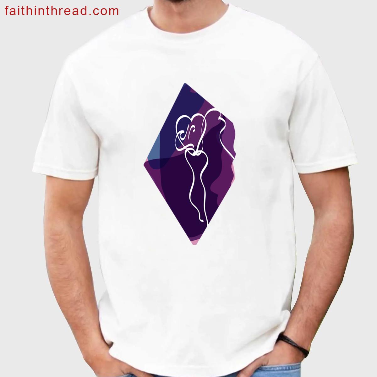 North Linear Watercolor Design Shirt