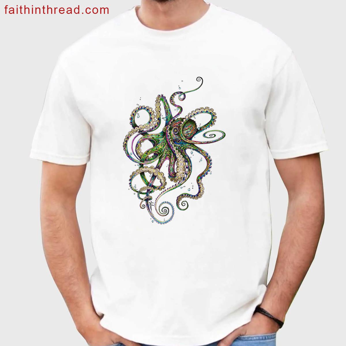 Octopsychedelia Oversized Design Shirt