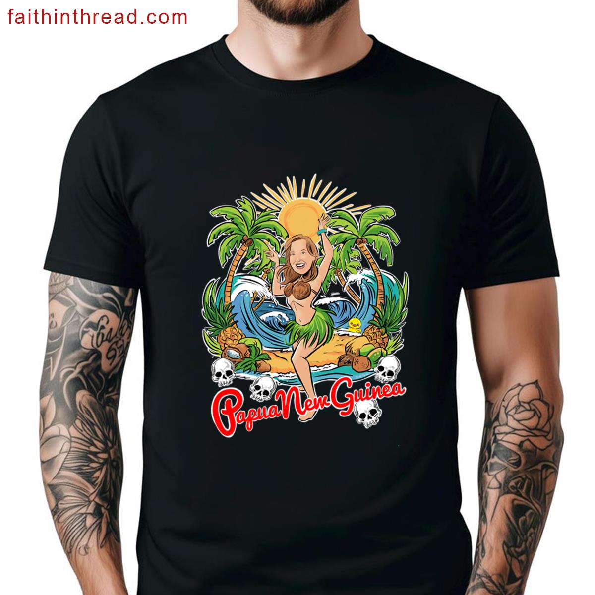 Papua New Guinea Beach Tee Shirt