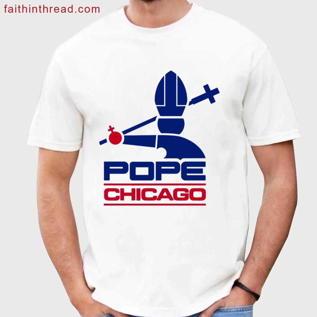Pope Leo Xiv Baseball Tee Shirt