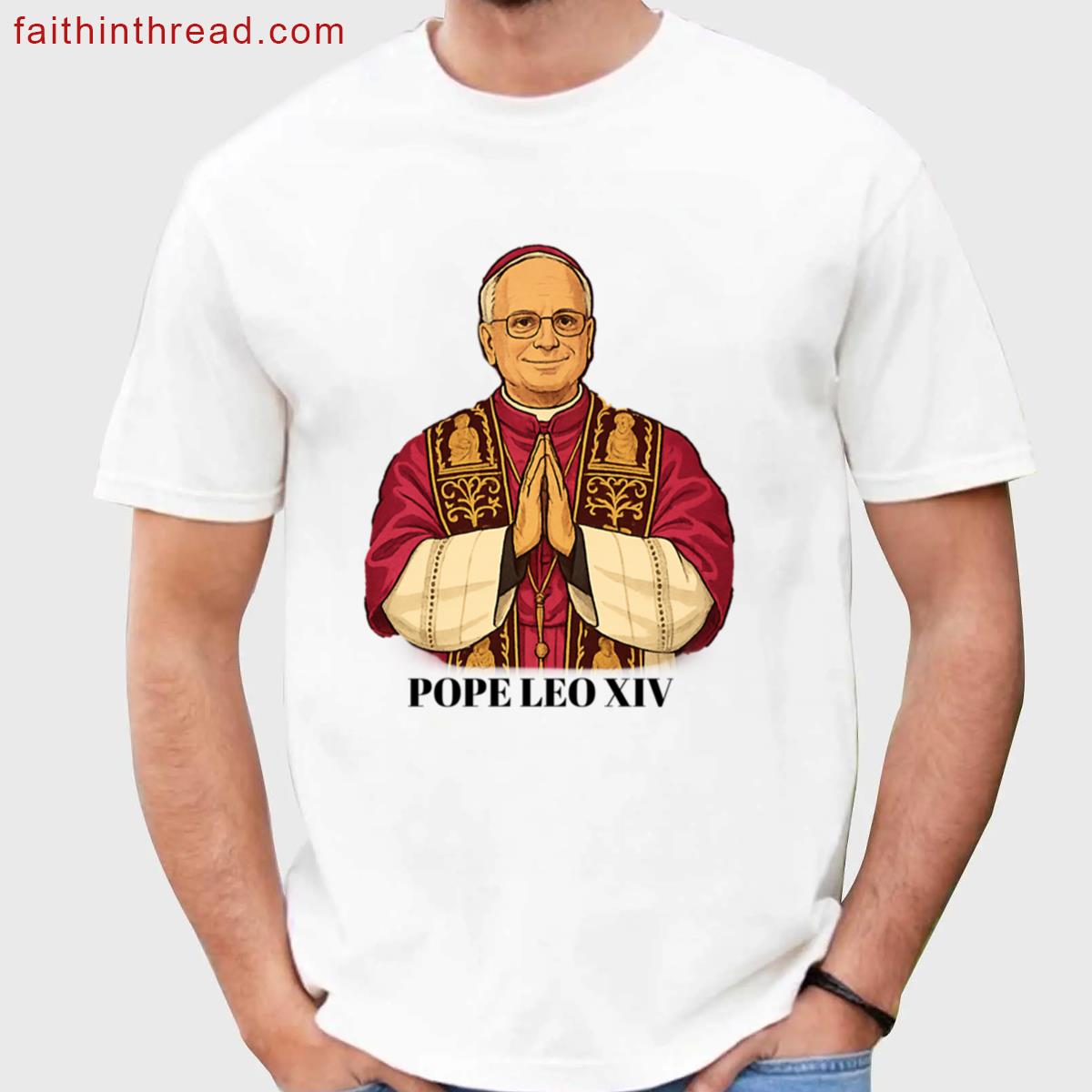 Pope Leo Xiv Graphic Tee Shirt