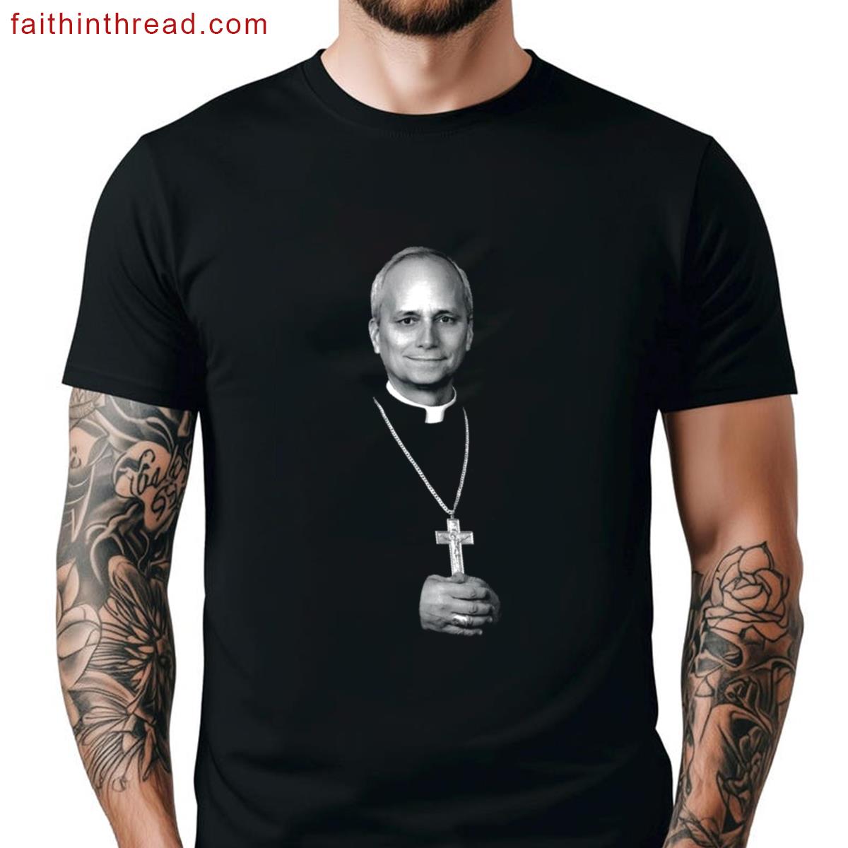 Pope Leo Xiv Graphic Tee Robert Prevost Shirt