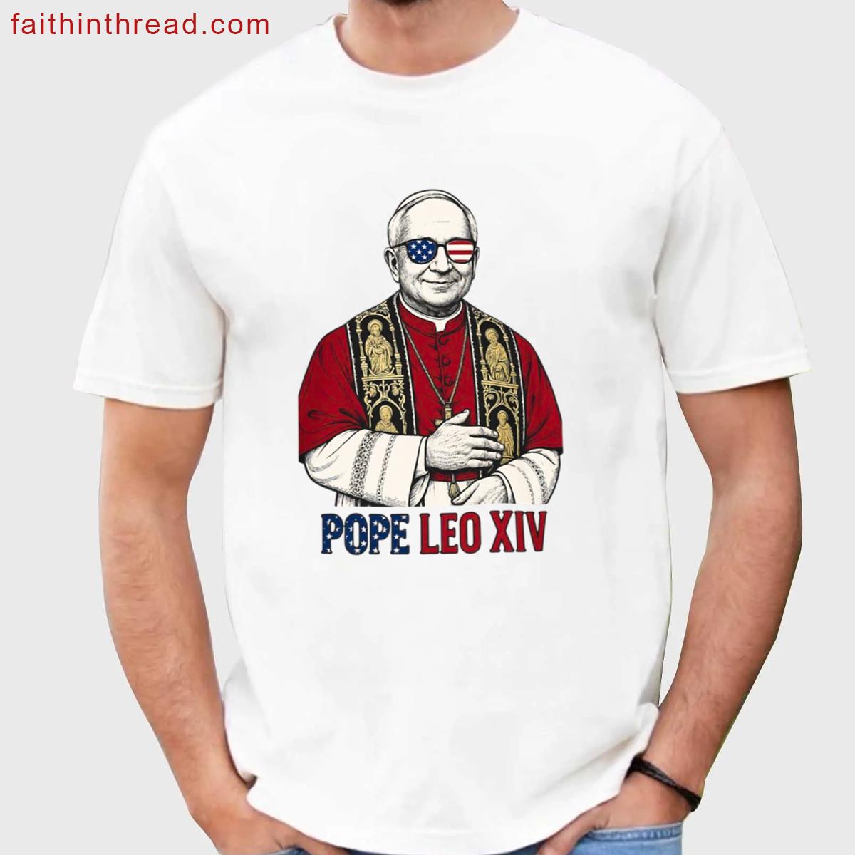 Pope Leo Xiv Robert Prevost Tee 2025 Shirt