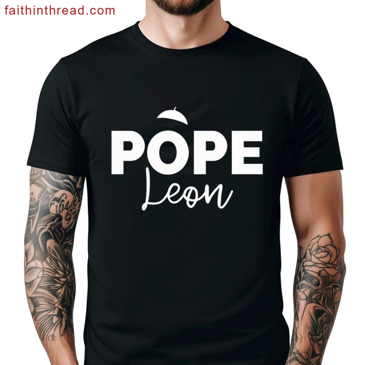 Pope Leon Graphic Tee Papa Leone Shirt