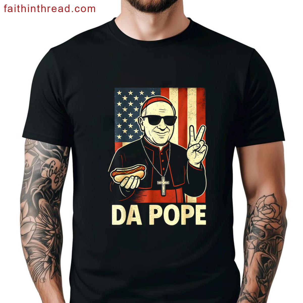Pope Usa Flag Shirt